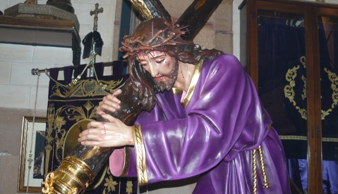 Cofrades y devotos descubren la imagen restaurada de Nuestro Padre Jesús  Nazareno - - Toda la actualidad de Bailén permanentemente actualizada.