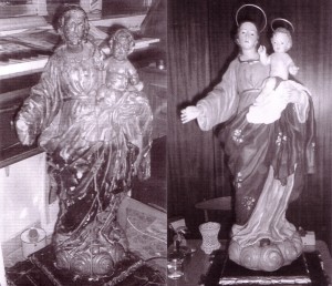 Resultado de la restauración de una talla de la Virgen, en manos de un propietario particular
