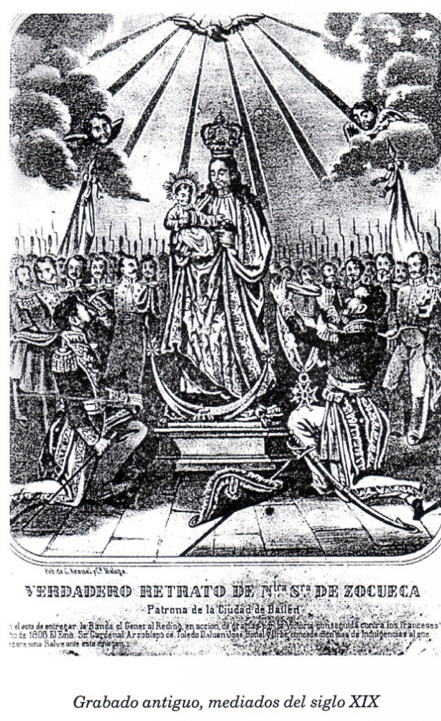 «Verdadero retrato de Ntra. Sra. de Zocueca. Patrona de la Ciudad de Bailén», mediados del XIX