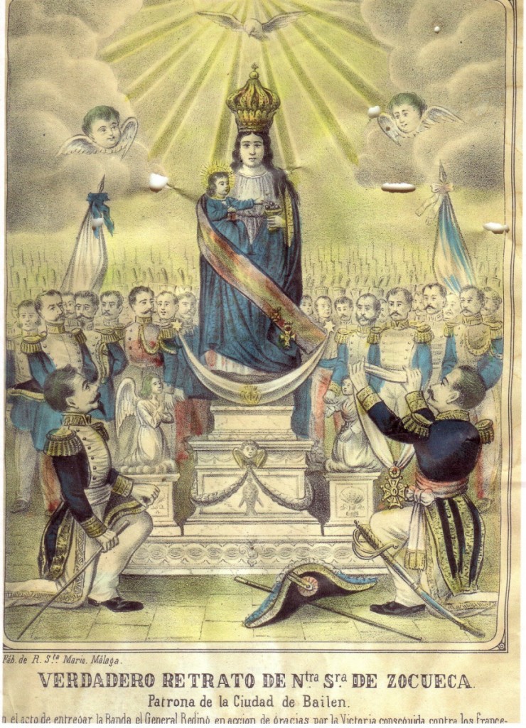 «Verdadero retrato de Ntra. Sra. de Zocueca. Patrona de la Ciudad de Bailén», finales del XIX