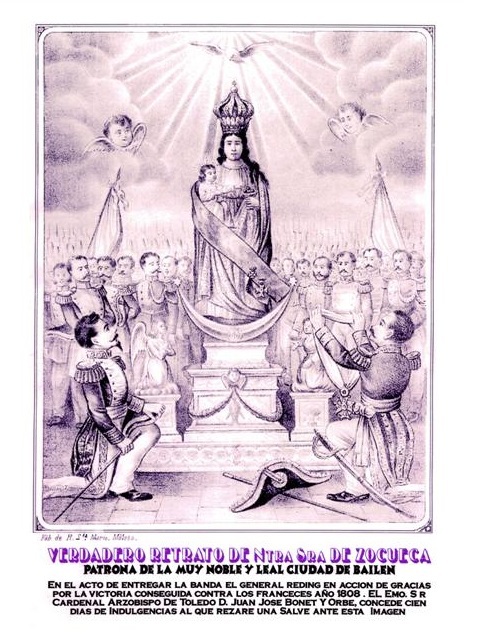 «Verdadero retrato de Ntra. Sra. de Zocueca. Patrona de la Muy Noble y Leal Ciudad de Bailén», finales del XIX