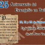La Iglesia Evangélica de la calle Maria Bellido celebra la llegada del Evangelio a Bailén